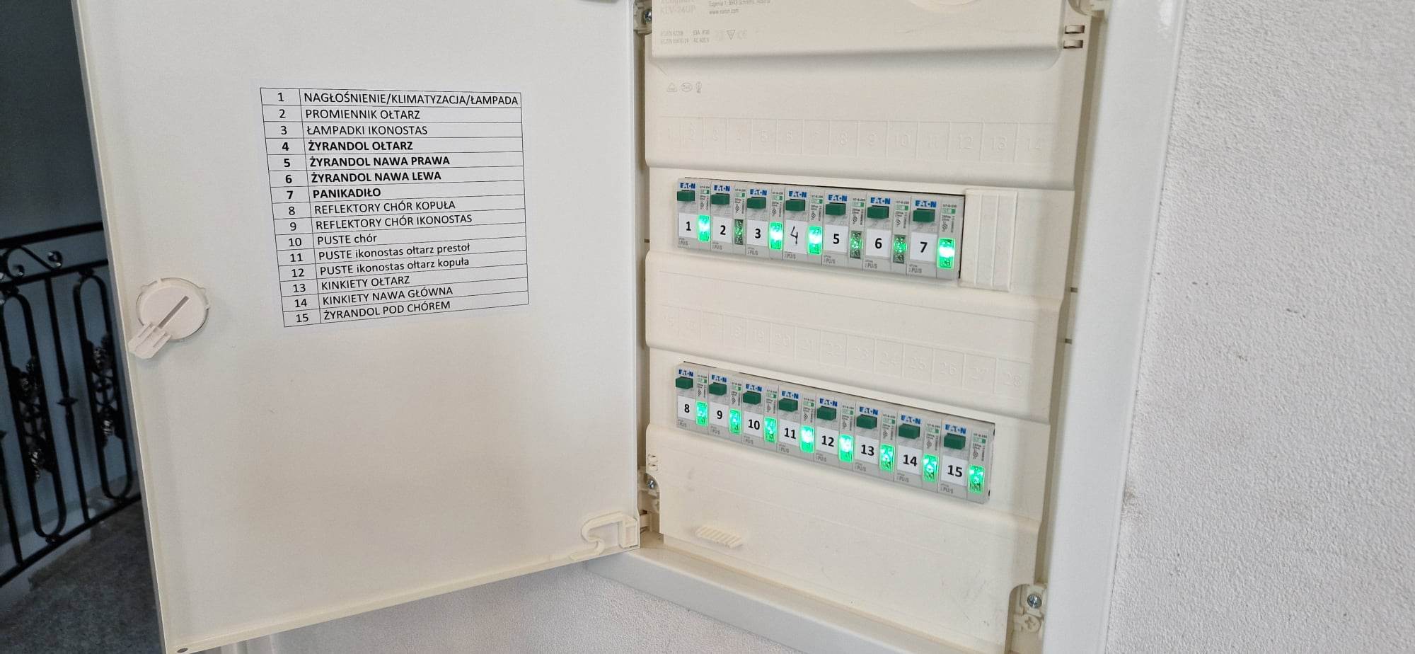 Instalacja elektryczna w cerkwi