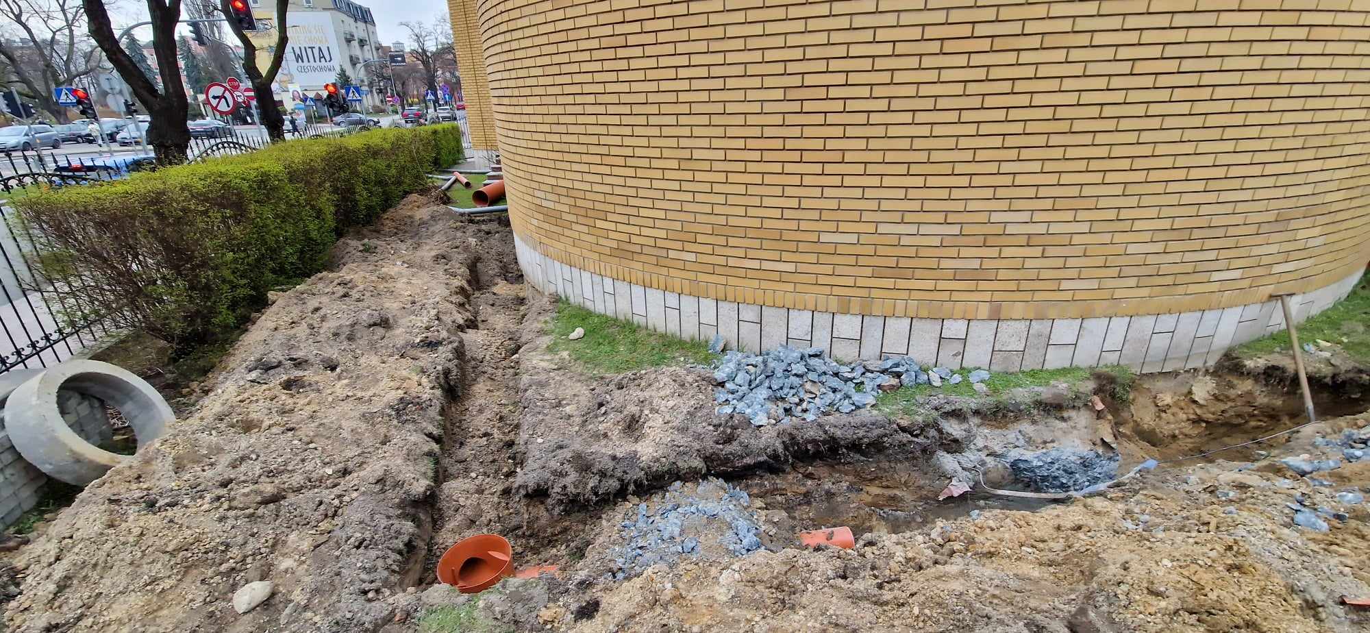 Postęp prac przy cerkwi