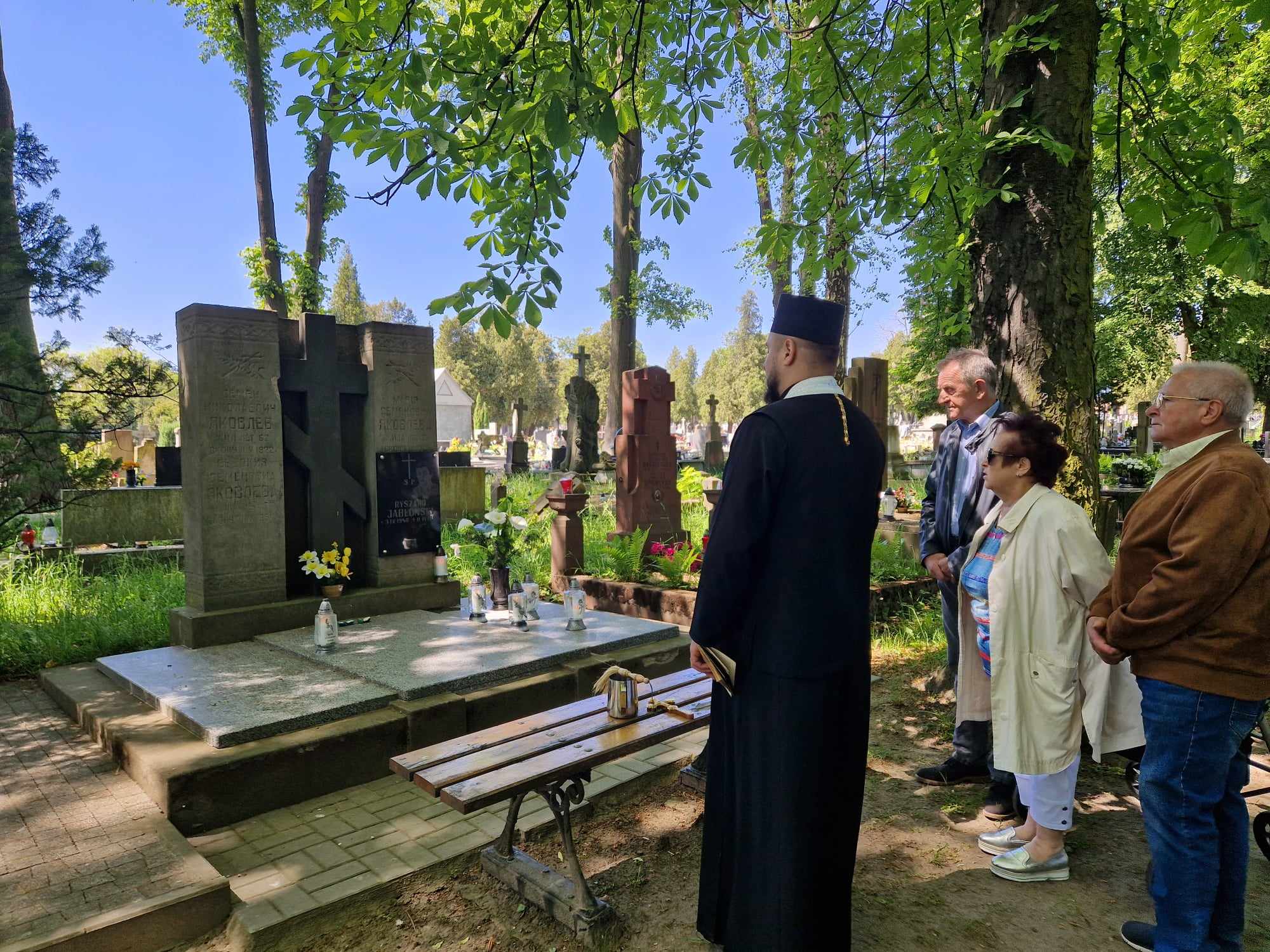 Święcenie grobów na Cmentarzu Prawosławnym