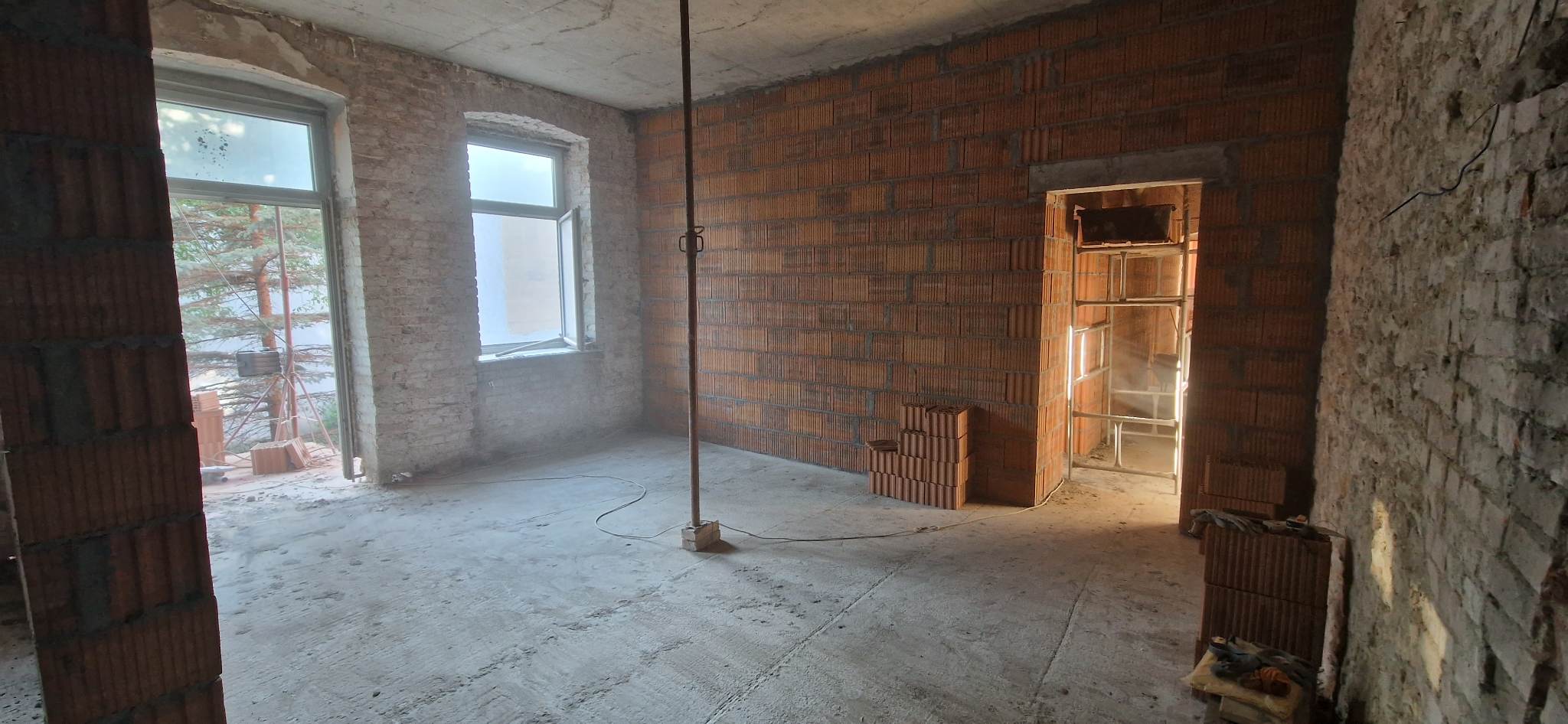 Postęp prac remontowych domu parafialnego (11.07.2023)